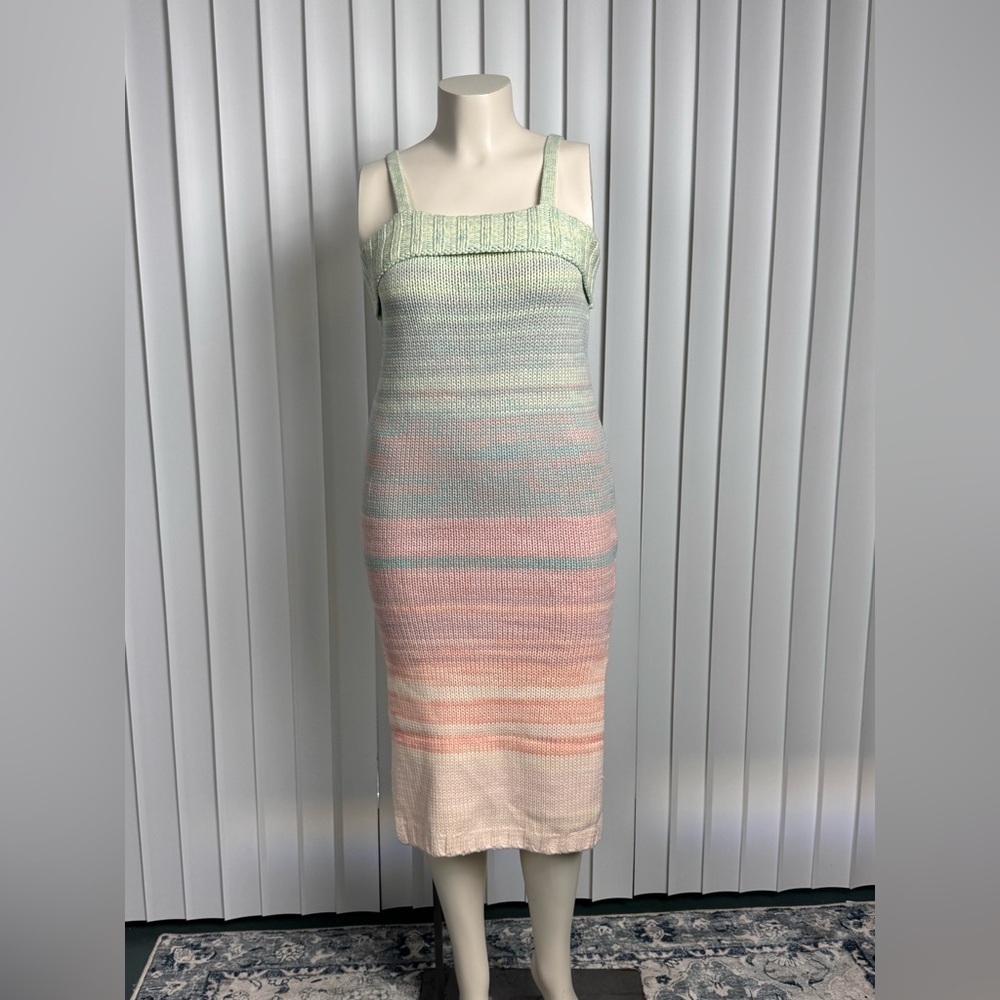 Anthropology 525 America Colorful Knit Dress Multi Color Size Small NWT - Picture 2 of 13